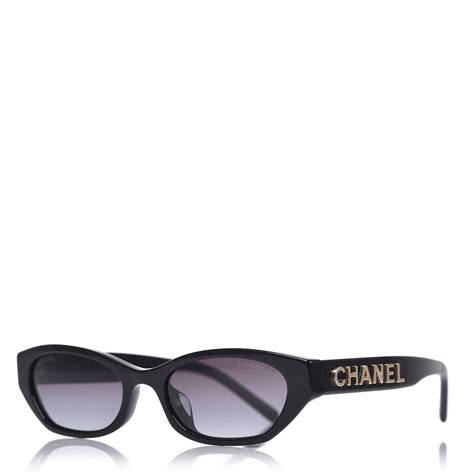 chanel rectangle sunglasses a71280 black